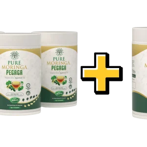 Set 3 + 1 botol Pure Moringa Pegaga + Free Gift